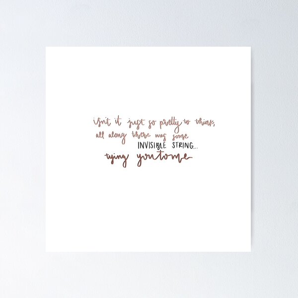 Item preview, Invisible String - Taylor Swift  designed and sold by sarahlynndesign.