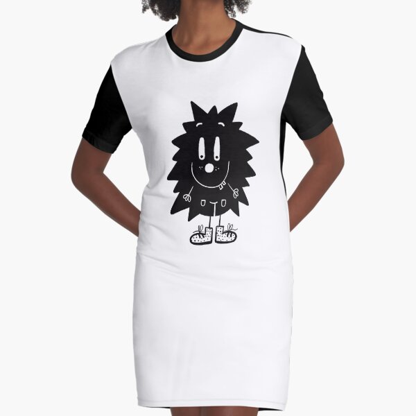 Funny black and white creature nr22 Graphic T-Shirt Dress