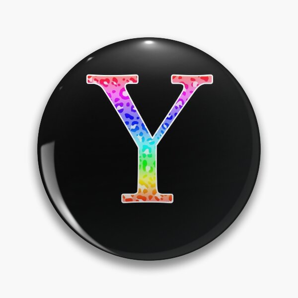 Item preview, The Letter Upsilon - Monogram in Rainbow Leopard Print designed and sold by Bumblefuzzies.