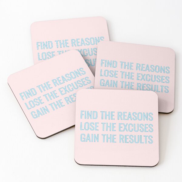 Item preview, Reasons, Excuses, Results | Self Motivation Quote designed and sold by creathology.