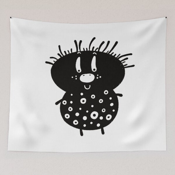 Item preview, Funny black and white creature nr23 designed and sold by KateCrafts.