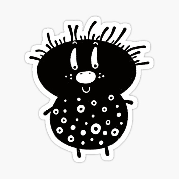 Item preview, Funny black and white creature nr23 designed and sold by KateCrafts.