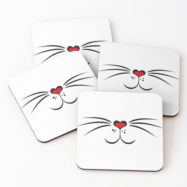 Item preview, Animal face mask cute kitty cat with heart - kitten designed and sold by MadandMean.
