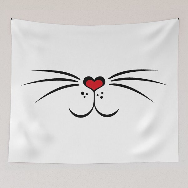 Item preview, Animal face mask cute kitty cat with heart - kitten designed and sold by MadandMean.