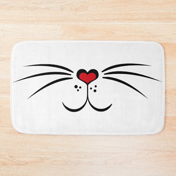 Item preview, Animal face mask cute kitty cat with heart - kitten designed and sold by MadandMean.