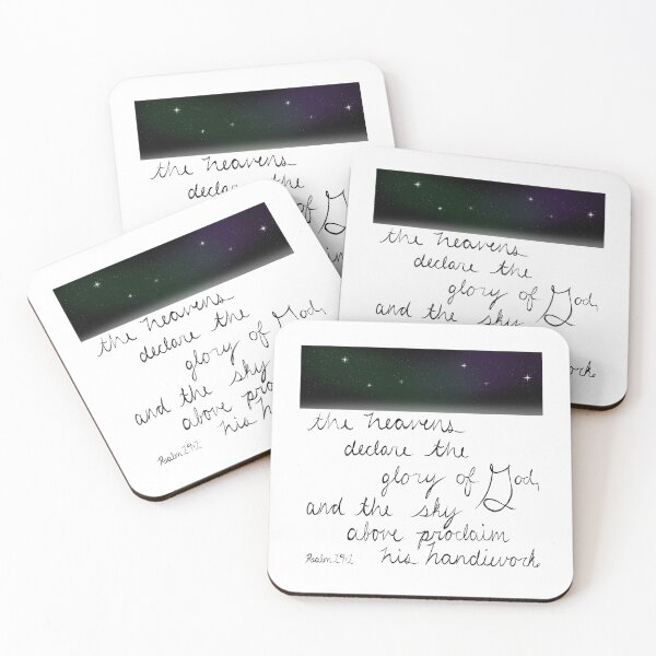 Item preview, Psalm 19:1 the heavens declare God's handiwork designed and sold by Mustard-Seeds.