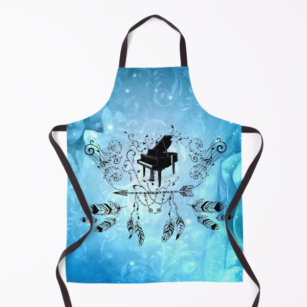 Item preview, Piano with feathers, clef and key notes designed and sold by nicky2342.