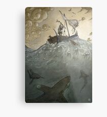 The Old Man and the Sea Metal Print