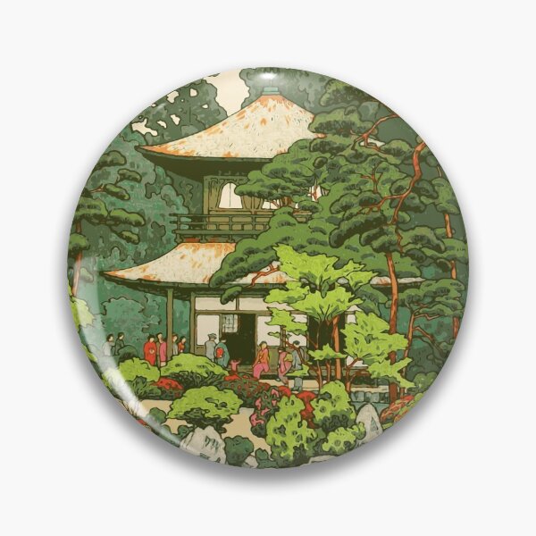 Item preview, Silver Pavilion - Yoshida Toshi - Japanese Art designed and sold by tsubadesigns.