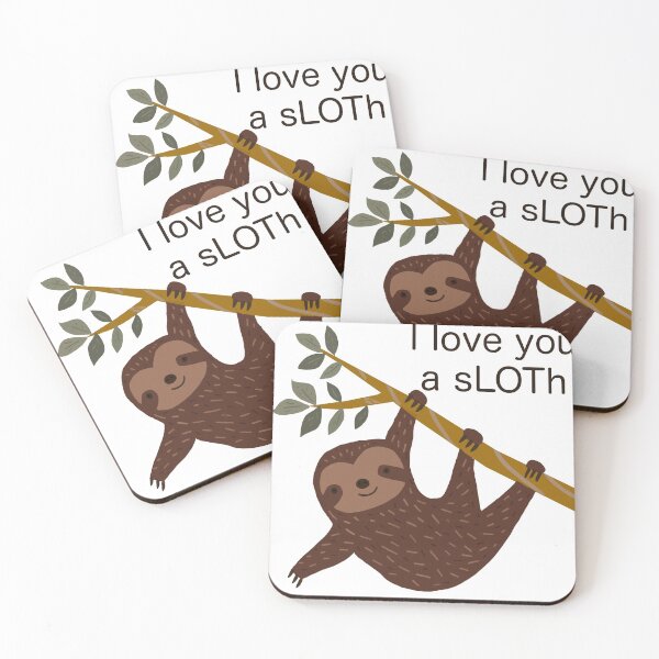 Item preview, I Love You a Sloth designed and sold by hegdesigns.