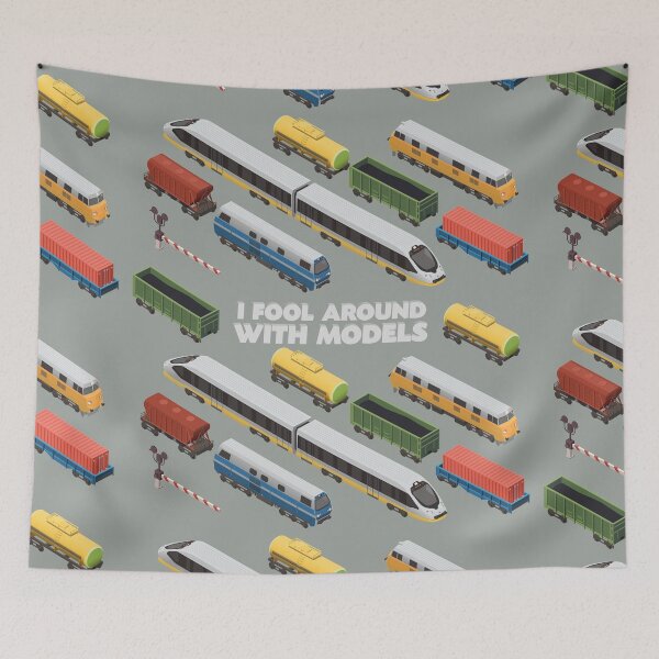 Item preview, I Fool Around With Models - Railroad Trains Locomotives designed and sold by andr0narak.