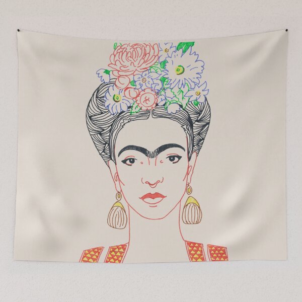 Item preview, FRIDA KAHLO Frieda Kahlo mask Mexican Feminist portrait quote designed and sold by GalleryArtField.
