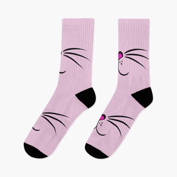 Item preview, Cats face mask cute kitty with heart kitten nose pink light pink - animal face designed and sold by MadandMean.