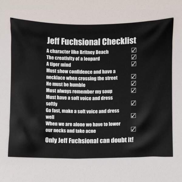 Item preview, Jeff Fuchsional Checklist - Unus Annus designed and sold by Falkor123.