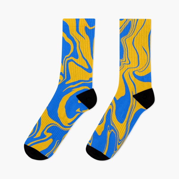 Item preview, Blue and Yellow Abstract Marble Melt designed and sold by WildNClassyFun.