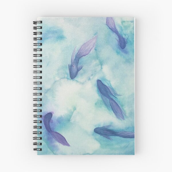 Item preview, Acuarela azul tranquila de Betta designed and sold by PaintedPuffer.