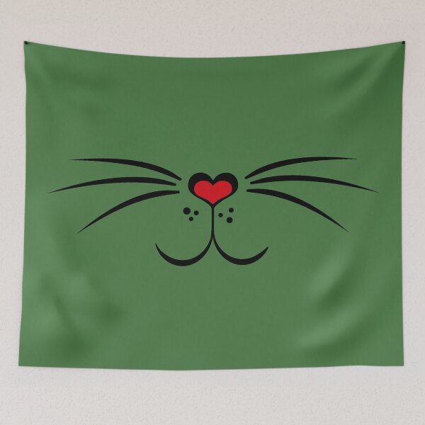 Item preview, Animal face mask with heart kitten nose face mask kids cute kitty cat designed and sold by MadandMean.