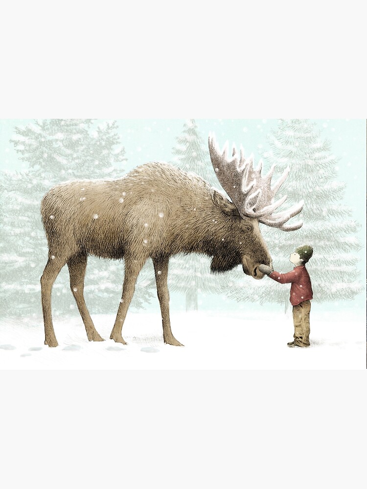 Boy and Moose by opifan