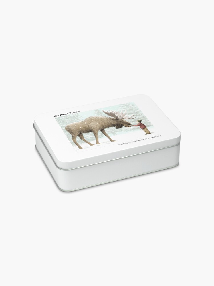 Alternate view of Boy and Moose Jigsaw Puzzle