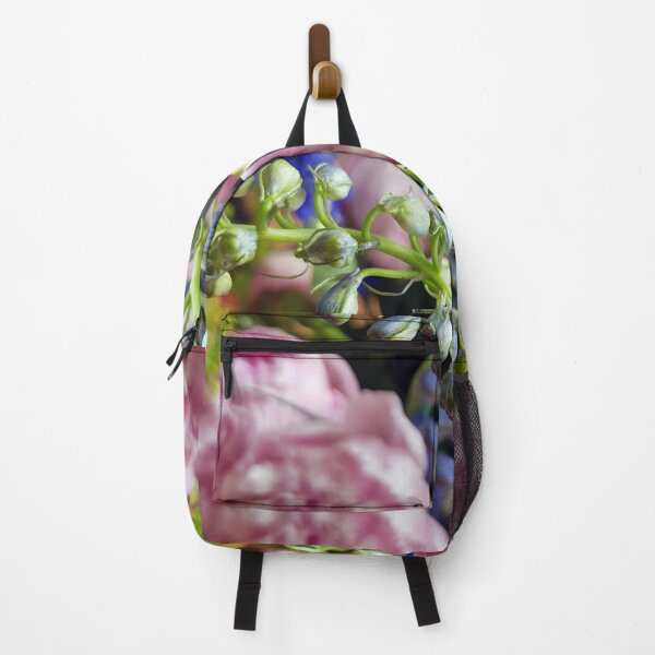 Item preview, Floral Fun - Peony in pink 13 and blue bouquet designed and sold by ellenhenry.