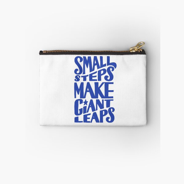 Item preview, Small Steps Make Giant Leaps - Cobalt Blue designed and sold by TheCurioTable.