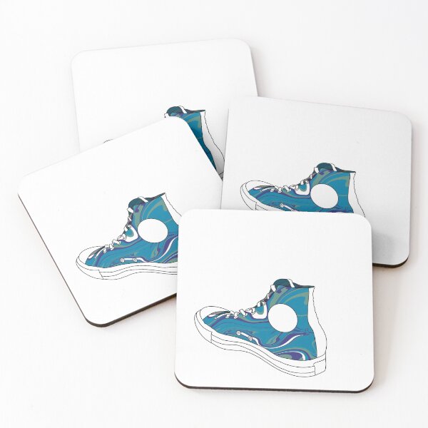 Item preview, Blue Swirl High Top Converse designed and sold by sca-doodle.