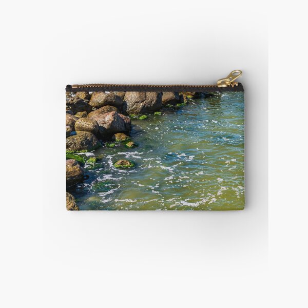 Item preview, Sea water breaking on the stone groyne designed and sold by lena-maximova.