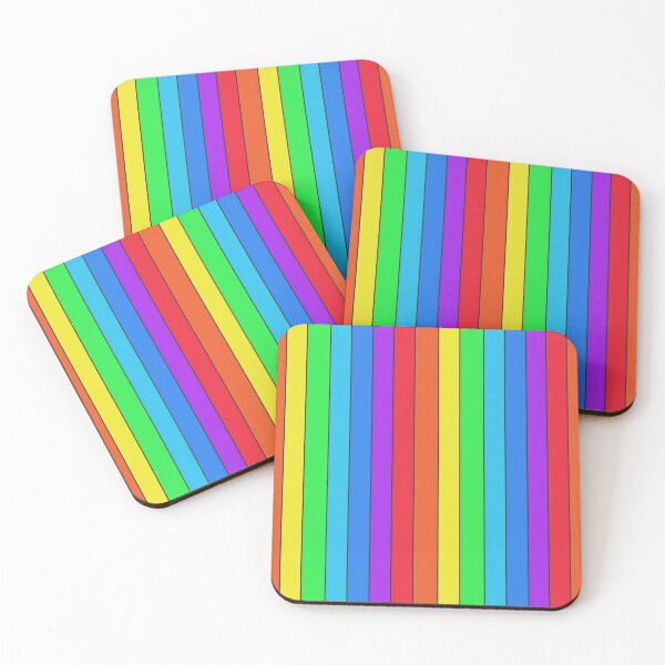 Item preview, colored stripes - rainbow designed and sold by ZiphGames.