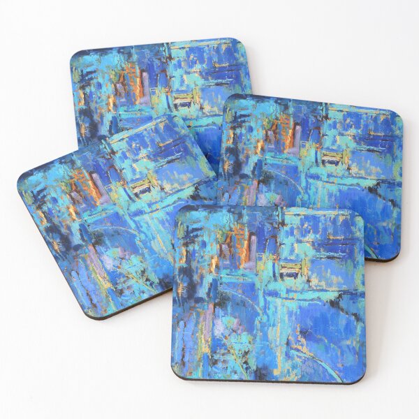 Item preview, Abstract Painting in Blues designed and sold by Ethiyo.
