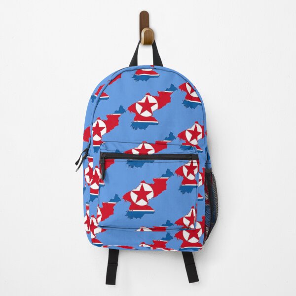 Item preview, North Korea Map With North Korean Flag designed and sold by Havocgirl.