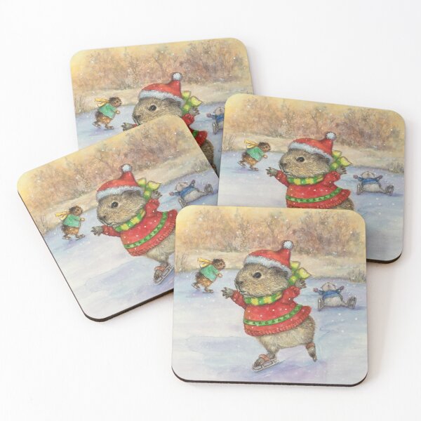 Item preview, Ice Skating Guinea Pigs designed and sold by Out of The Hutch.