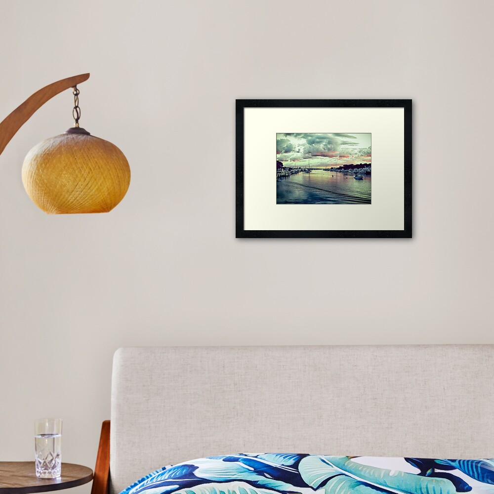 "Falmouth Harbor Cape Cod" Framed Art Print for Sale by LDThomas1130