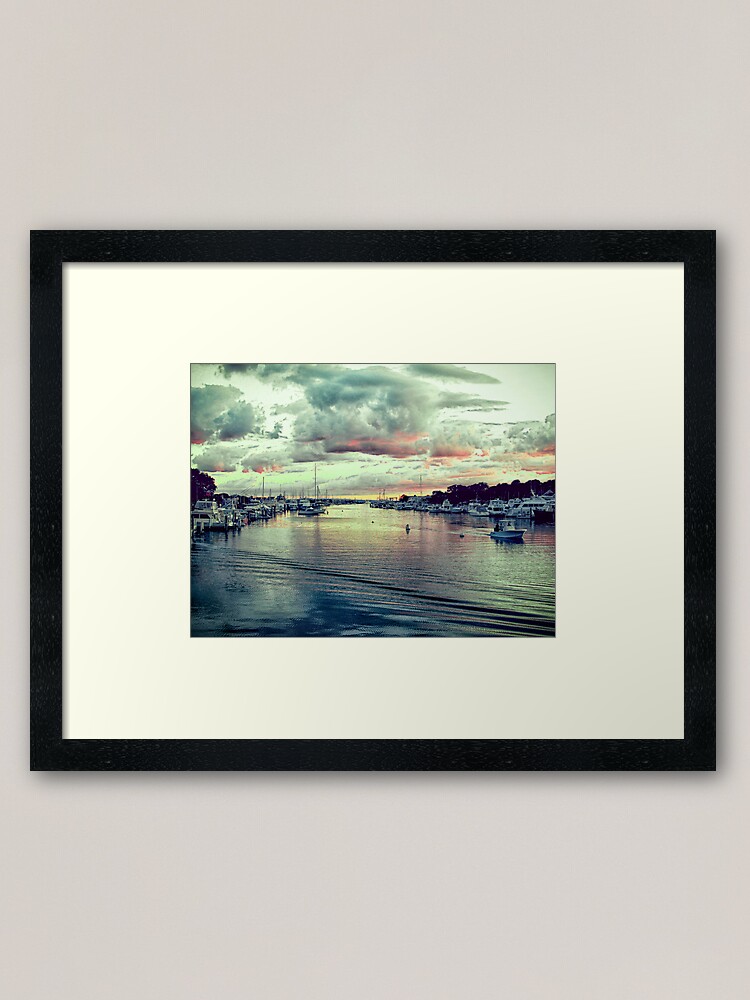 "Falmouth Harbor Cape Cod" Framed Art Print for Sale by LDThomas1130