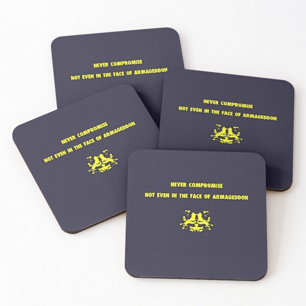 Item preview, Never Compromise Rorschach Watchmen Quote designed and sold by erikvanrent.