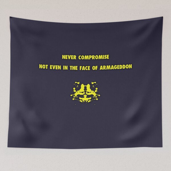 Item preview, Never Compromise Rorschach Watchmen Quote designed and sold by erikvanrent.