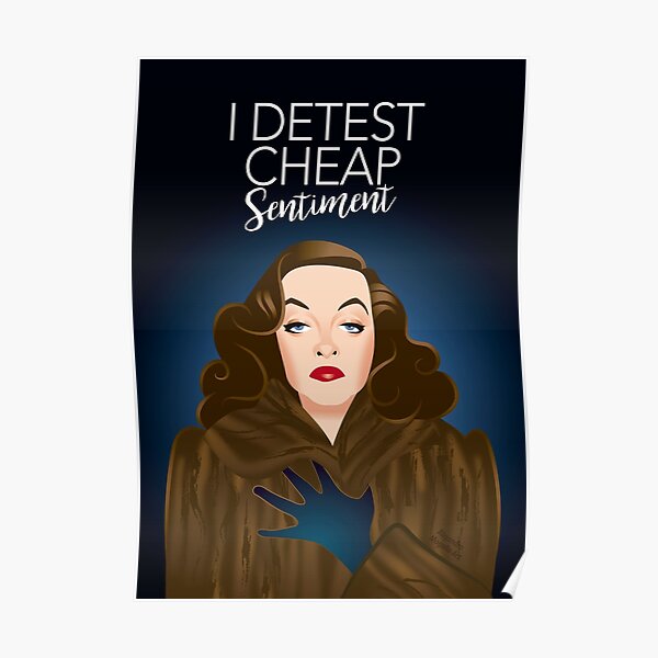 Sentiment bon marché Poster