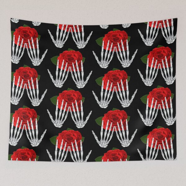 Item preview, Skeleton Hand Holding Red Rose designed and sold by BCreative4U.