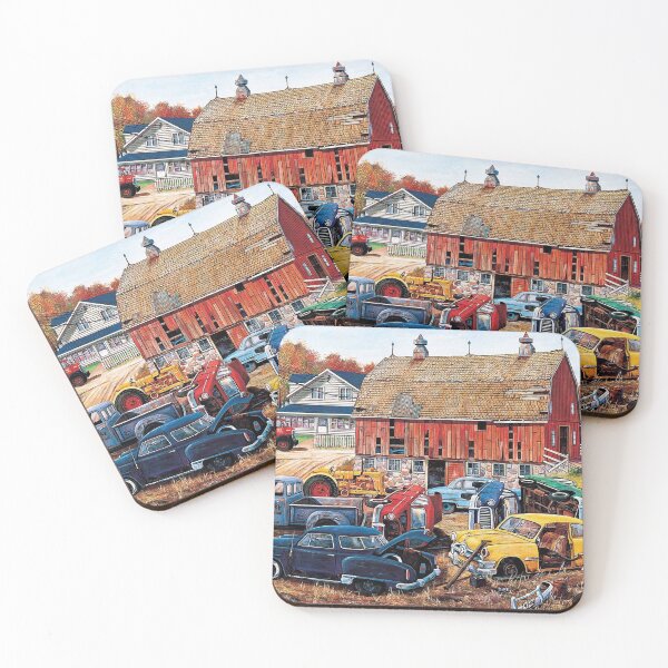 Item preview, Cars, Old Cars Painting, Old House, Van Car, Barn yard Cars, Classic Cars. designed and sold by Little. Roses.