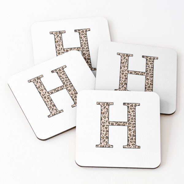Item preview, The Letter Eta - Monogram in Leopard Print designed and sold by Bumblefuzzies.