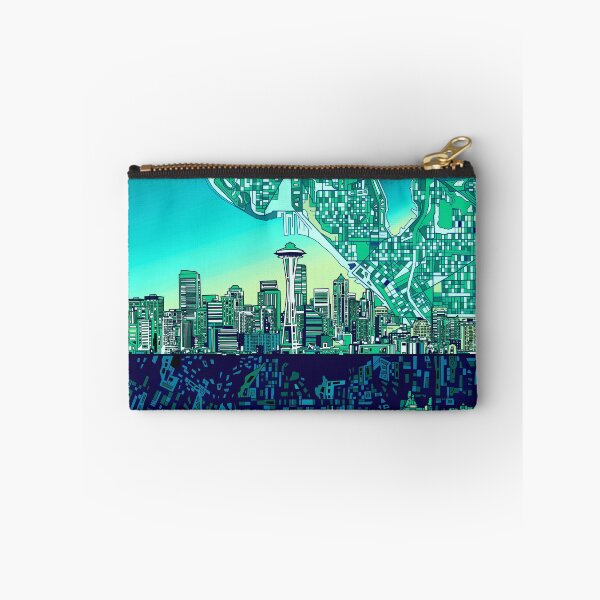 Item preview, seattle skyline abstract designed and sold by BekimART2.