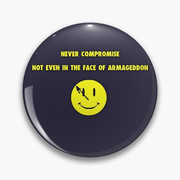 Item preview, Never Compromise Rorschach Watchmen Quote Smiley designed and sold by erikvanrent.