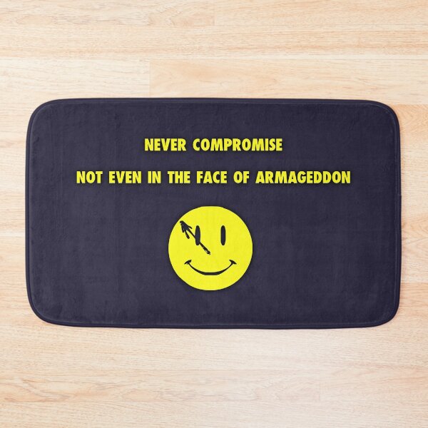 Item preview, Never Compromise Rorschach Watchmen Quote Smiley designed and sold by erikvanrent.