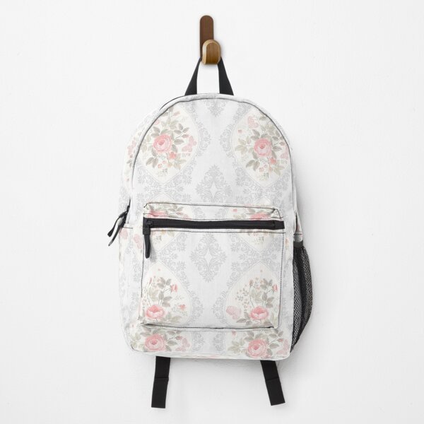 Vintage Shabby Chic Rose Pattern Backpack