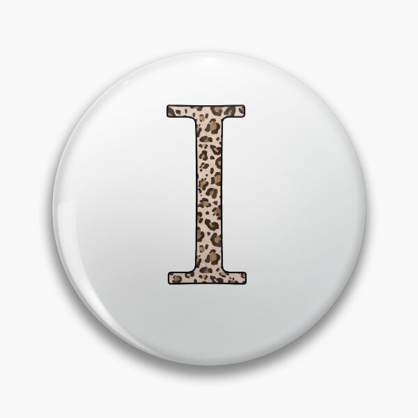 Item preview, The Letter Iota - Monogram in Leopard Print designed and sold by Bumblefuzzies.