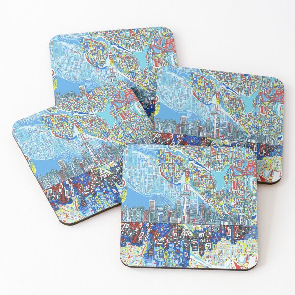 Item preview, seattle skyline abstract designed and sold by BekimART2.