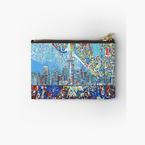 Item preview, seattle skyline abstract designed and sold by BekimART2.