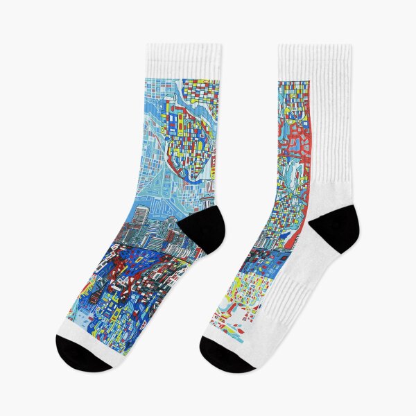 Item preview, seattle skyline abstract designed and sold by BekimART2.
