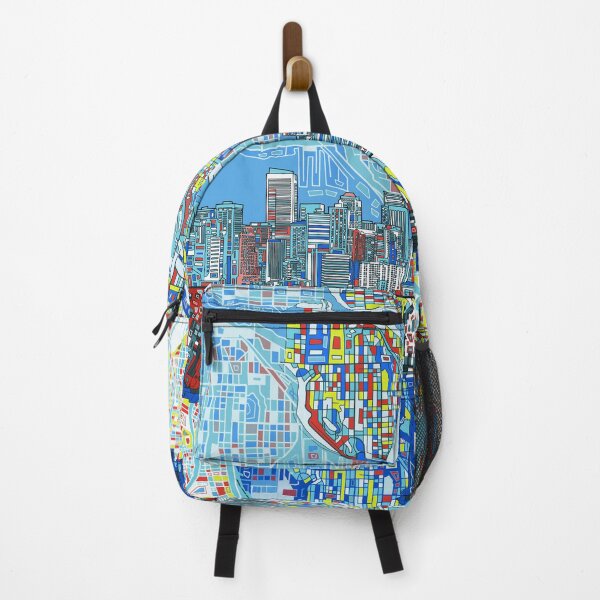 Item preview, seattle skyline abstract designed and sold by BekimART2.