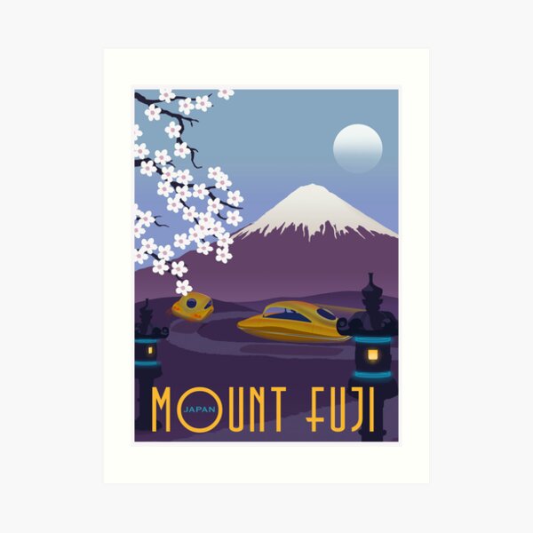 Race to Mount Fuji Art Print