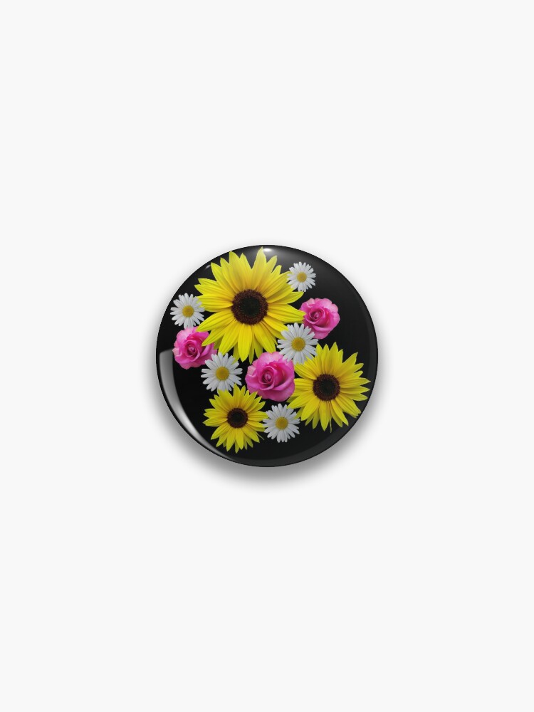 Sunflowers, roses, daisies, flowers, floral